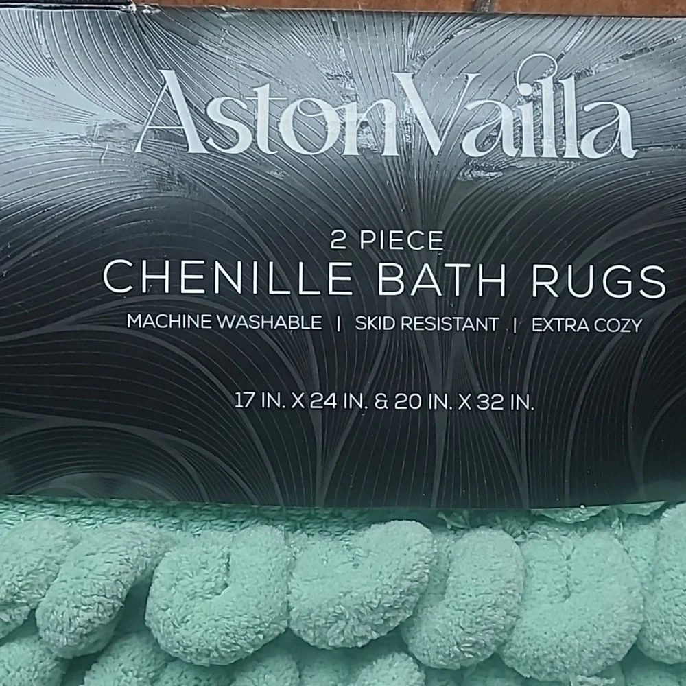 Aston & Vailla Chenille Bath Mat Set